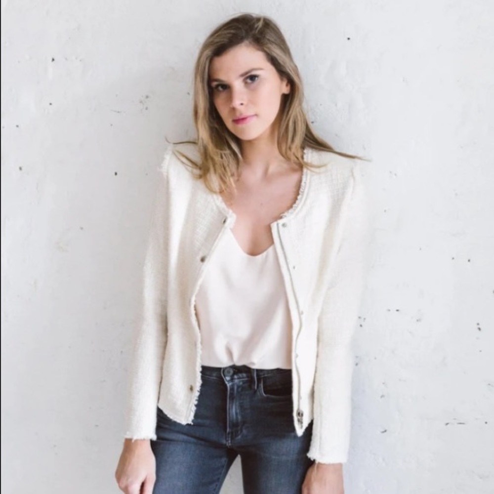 Ivory tweed jacket